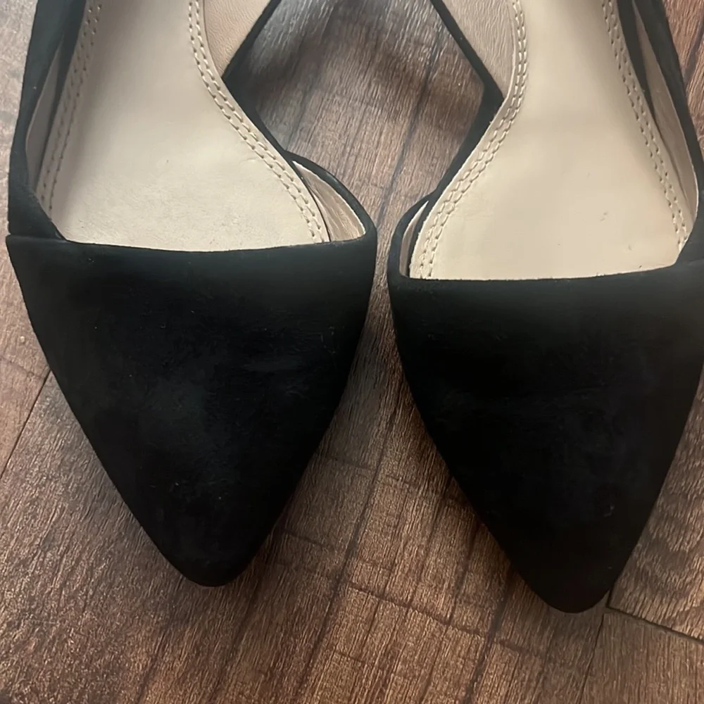 Tory Burch Black Pointed Slingback Flats - Picture 2 of 11